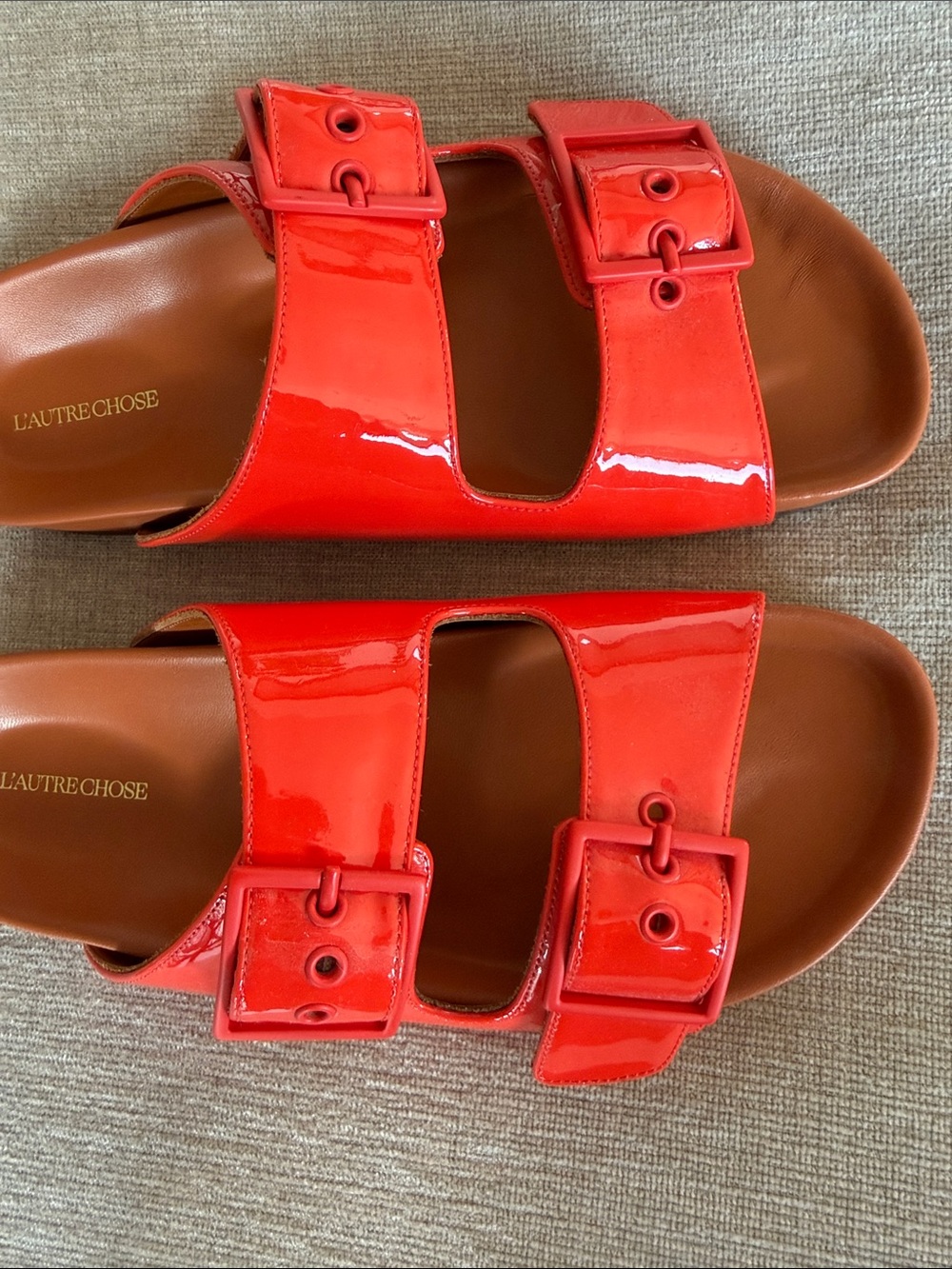 L’AUTRE Coral Double-Buckle Slide Sandals - Picture 3 of 12